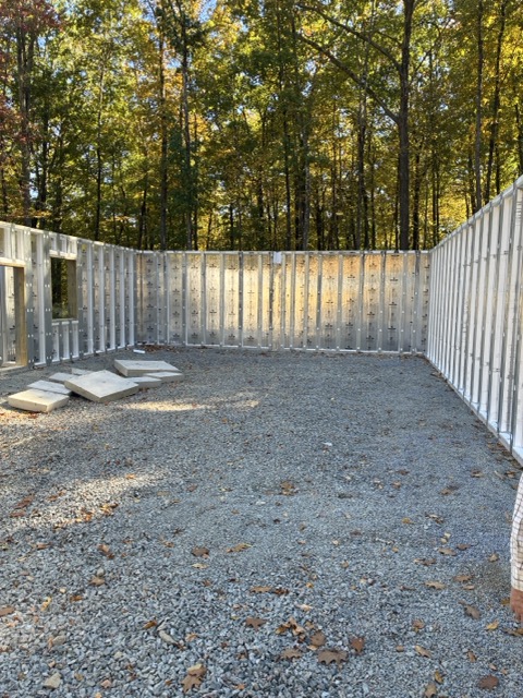 Interior view of the full basement foundation